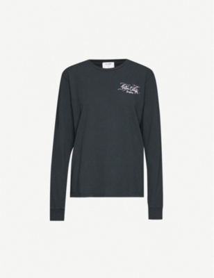 RE/DONE Graphic-print cotton-jersey top