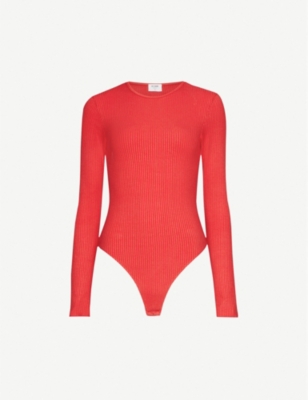 RE/DONE Ribbed stretch-jersey body