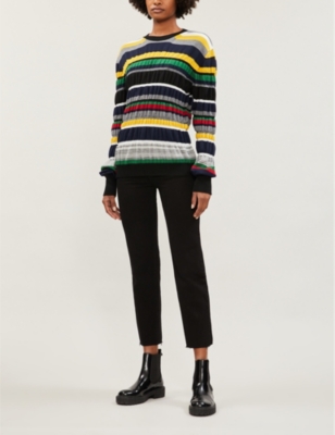 RE/DONE Stove Pipe raw-hem straight high-rise jeans