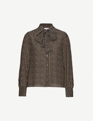 RE/DONE Graphic-print silk shirt