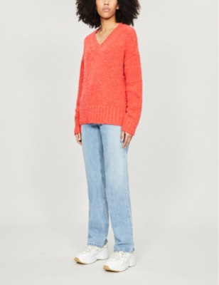 RE/DONE V-neck knitted jumper