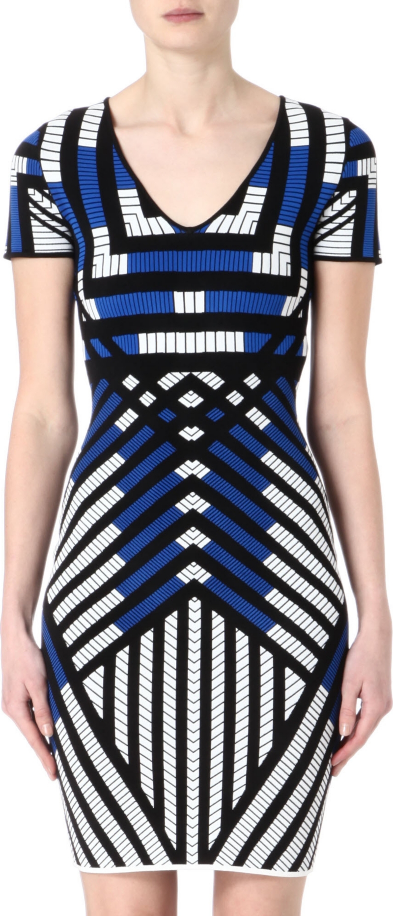 DIANE VON FURSTENBERG   Lorraine graphic knitted dress