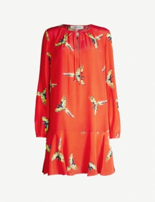 dvf bird dress