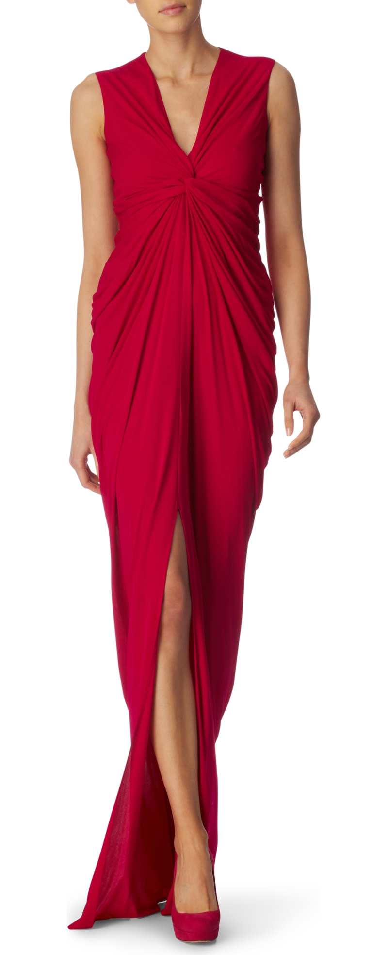 Split detail gown   ALEXANDER MCQUEEN   Categories   Womenswear 