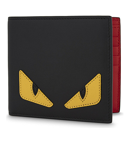 FENDI - Monster leather billfold wallet | Selfridges.com