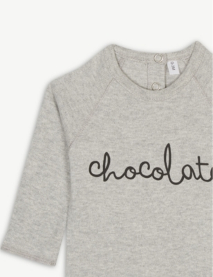 ORGANIC ZOO: Chocolate cotton bodysuit 0-18 months
