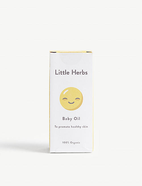 LITTLE HERBS: Organic baby oil 100ml