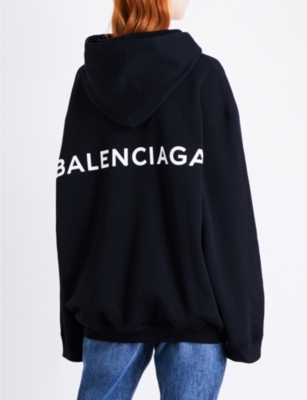 balenciaga hoodie print