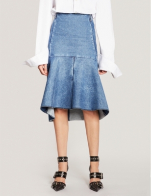 balenciaga denim skirt