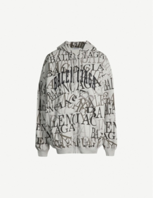 BALENCIAGA Logo-print cotton-jersey hoody