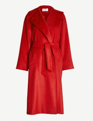 MAX MARA - Manuela camel-hair wrap coat | Selfridges.com