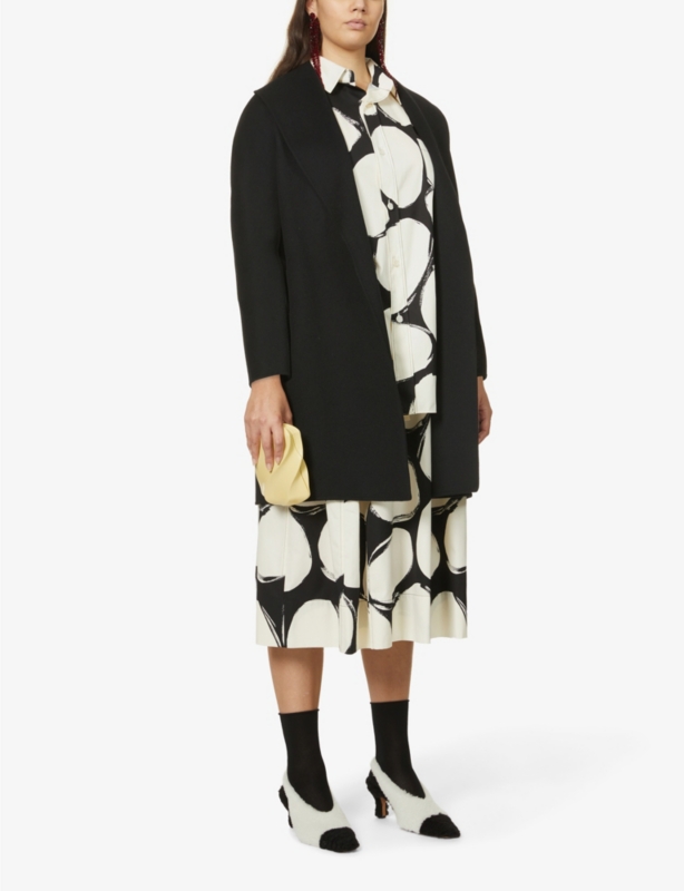 Messi wool wrap coat