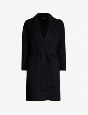 S MAX MARA: Messi wool wrap coat