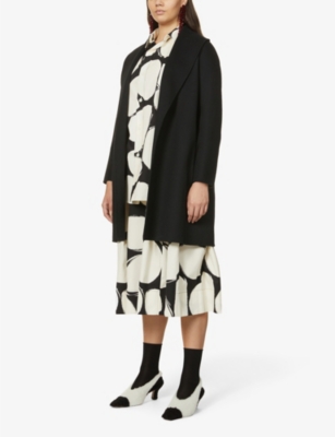 S MAX MARA: Messi wool wrap coat