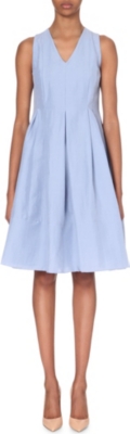 S MAX MARA - Gersa linen and cotton-blend dress | Selfridges.com