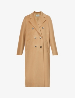 MAX MARA Madame double breasted wool and cashmere blend coat Selfridges