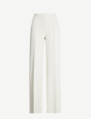 White Wide Leg Trousers