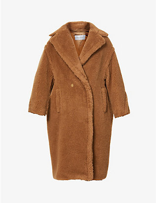 MAX MARA: Teddy camel-blend coat