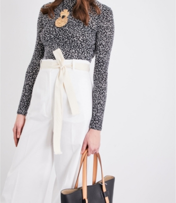 SPORTMAX Ubaldo cropped cotton trousers