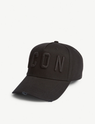 DSQUARED2 ACC - ICON cotton strapback 