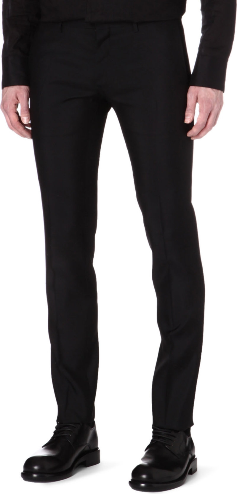 D SQUARED   Slim fit wool and silk blend trousers