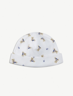 POLO RALPH LAUREN: Baby Polo Bear cotton hat