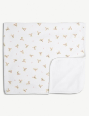 POLO RALPH LAUREN: Bear-print cotton blanket