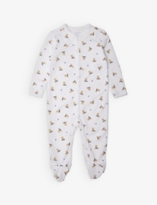 RALPH LAUREN - Bear-print cotton sleepsuit 3-9 months | Selfridges.com