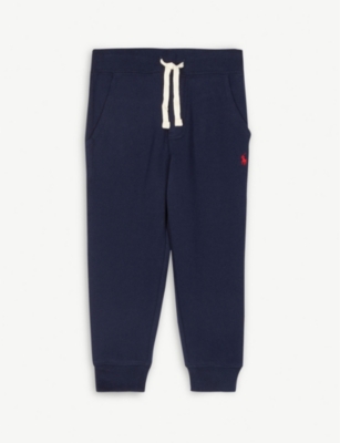 POLO RALPH LAUREN: Boys' logo-embroidered tapered-leg cotton-blend jogging bottoms