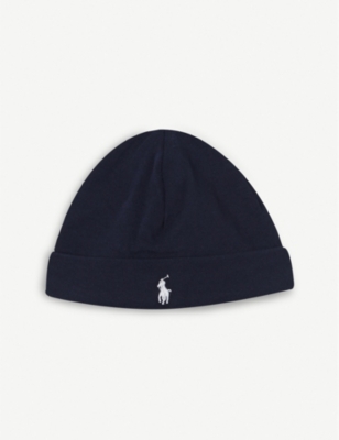 POLO RALPH LAUREN: Cotton beanie 6-24 months