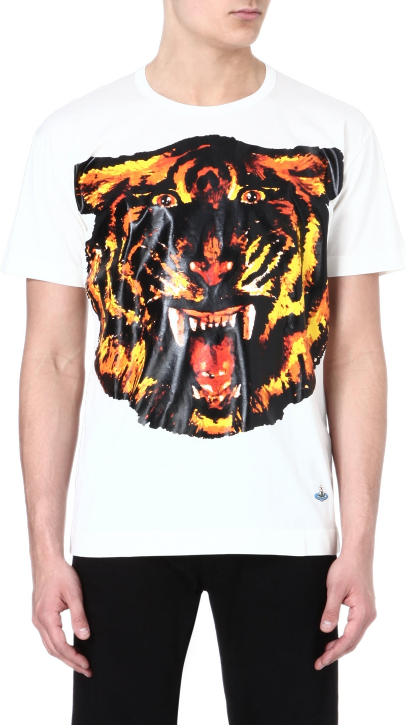 VIVIENNE WESTWOOD   Tiger print t shirt