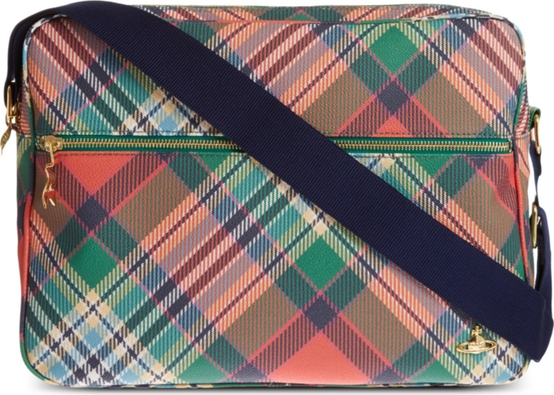 VIVIENNE WESTWOOD   Derby tartan messenger bag