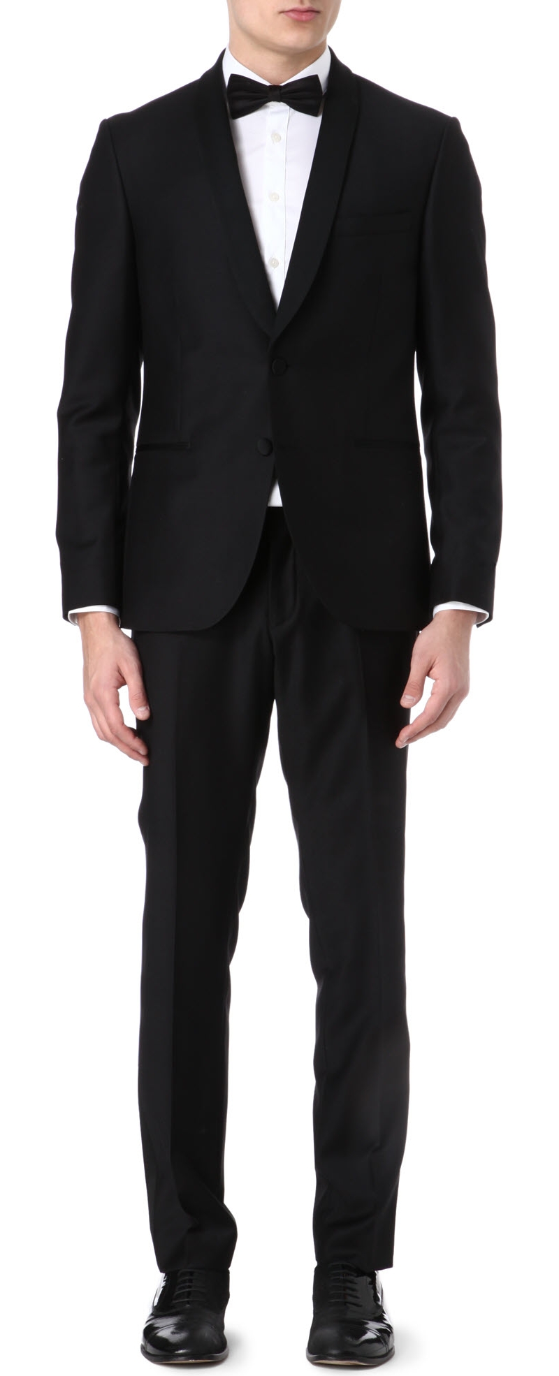 TIGER OF SWEDEN   Shawl collar wool tuxedo suit