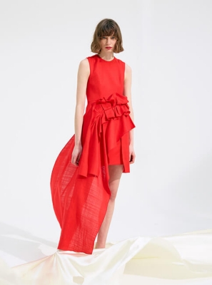 selfridges red dress