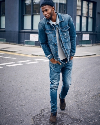 Denim style sale mens