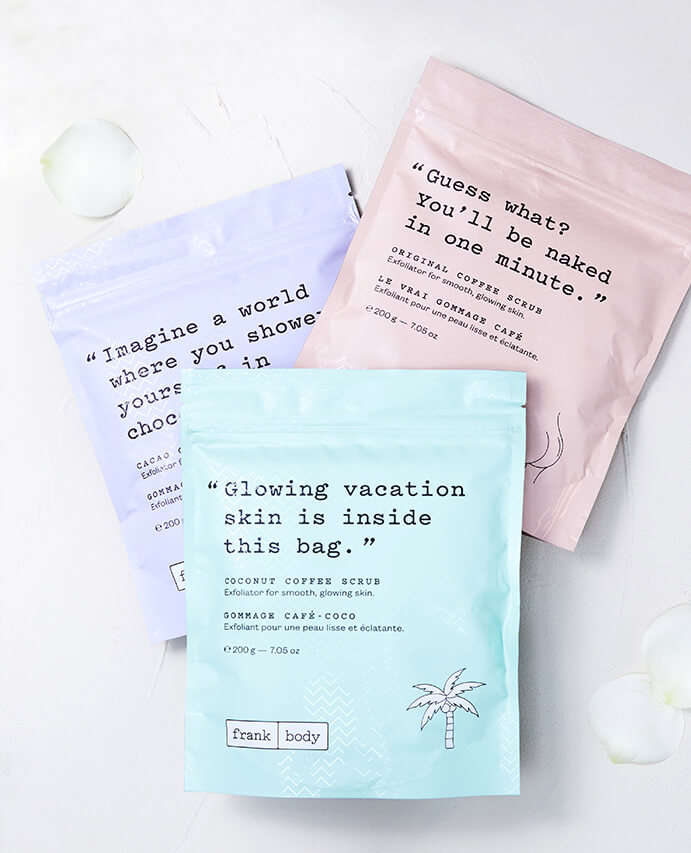 Frank Body scrubs