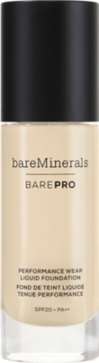 BARE MINERALS barepro 24小时全小时遮盖度粉底液spf2030 毫升