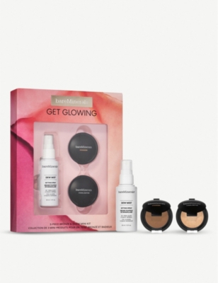 BARE MINERALS 获得发光的3件青铜和发光迷你化妆包