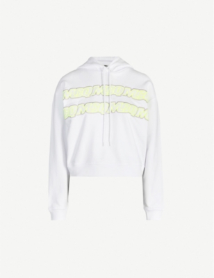 MCQ ALEXANDER MCQUEEN Logo-embroidered cotton-jersey hoody