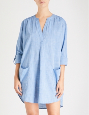 Shop Seafolly Women's Chambray Boyfriend Cotton Beach Shirt