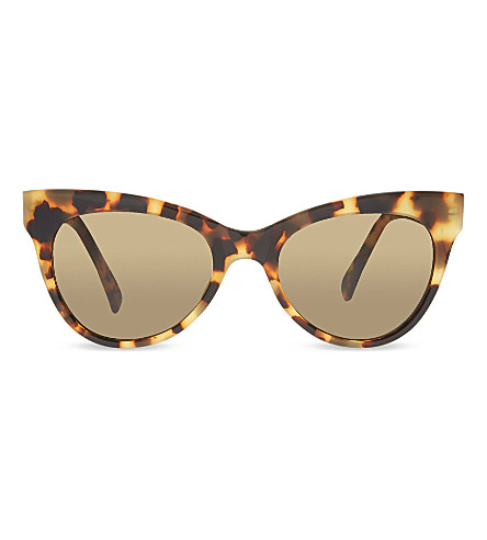 NORMA KAMALI - Tortoise shell cat eye sunglasses | Selfridges.com