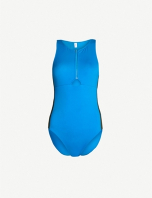 CALVIN KLEIN Round-neck one-piece swimsuit