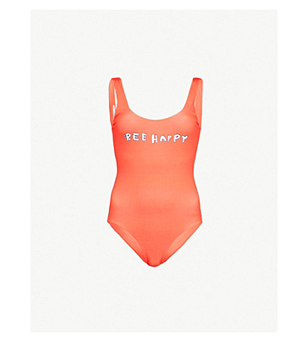 GANNI - Bee Happy swimsuit | Selfridges.com