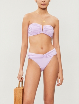 seafolly ruched bandeau bikini top