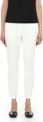 THEORY Thaniel slim-fit tapered cotton-blend trousers