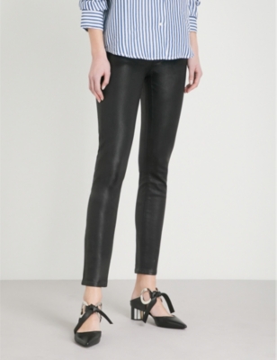 paige hoxton coated skinny jeans