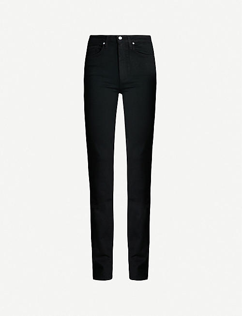 PAIGE: Hoxton straight high-rise jeans