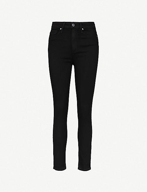 PAIGE: Margot ultra-skinny high-rise cropped jeans