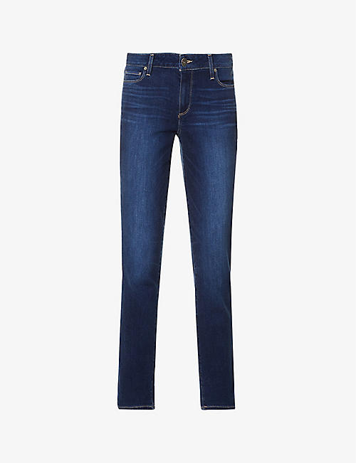 PAIGE: Brigitte skinny cropped high-rise jeans