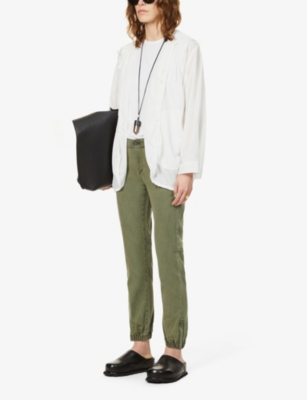 PAIGE: Mayslie high-rise woven jogging bottoms